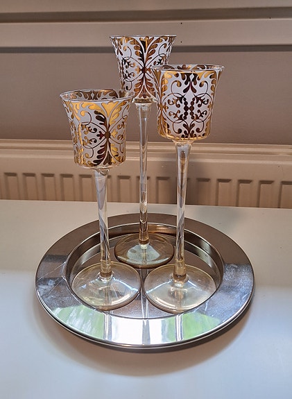 PartyLite kynttilänjalat, 3 kpl
