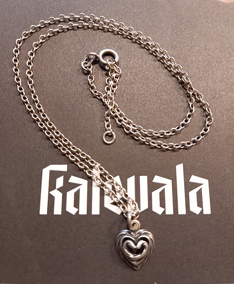 Kalevala koru hopea Talon sydän kaulakoru, sis. pk