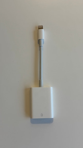 Apple lightning SD-kortin lukija