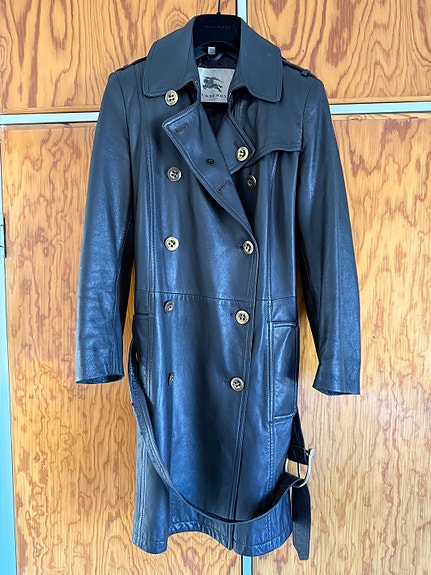 Burberry lampaan nahkainen trenssi