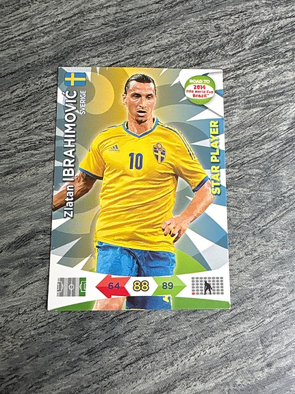 Panini Road to 2014 World Cup Zlatan Ibrahimovic Star Player - keräilykortti
