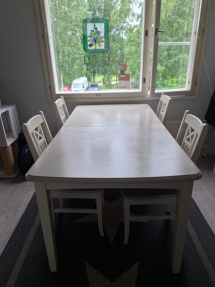 Valkoinen ruokailuryhmä