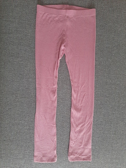 Kappahl 116 ribbilegginsit legginsit leggarit pinkki vaaleanpunainen housut