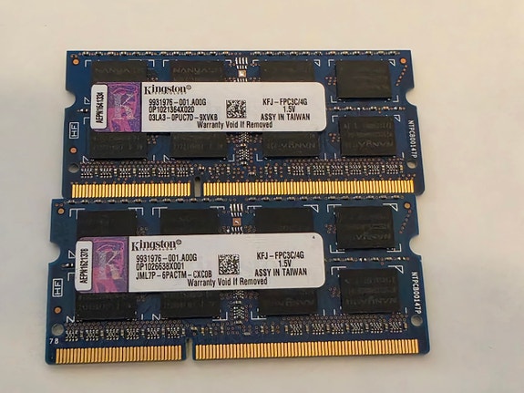 8GB(2x4GB)KINGSTON DDR3-1600 PC3-12800 1.5V CL11 SODIMM RAM KFJ-FPC3C/4G