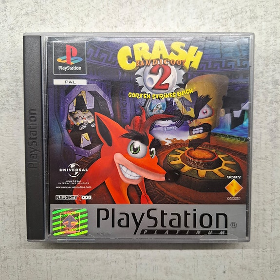 PS1 Crash Bandicoot 2 Cortex Strikes Back (Platinum) CIB