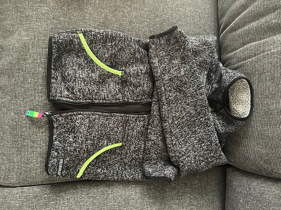 Villervalla fleece-takki koko 140 harmaa unisex