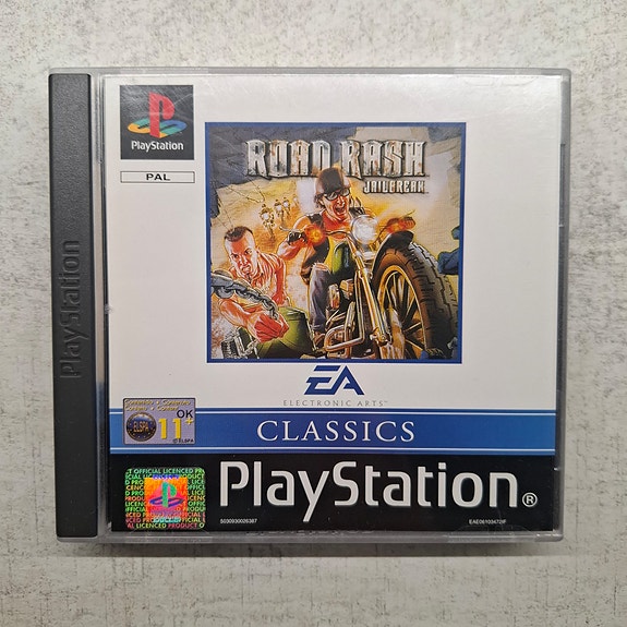 PS1 Road Rash Jailbreak (EA Classics) CIB