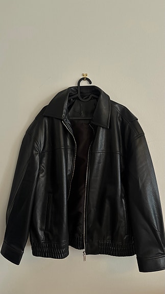Oversize nahkatakki S