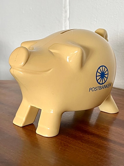 Vintage Postipankki / Postbanken säästöpossu (Kuin uusi)