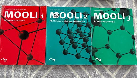 Mooli 1–3 kemian oppikirjat