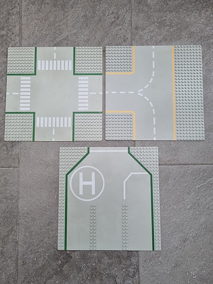 3x Lego tie alusta 25,5x25,5 levy