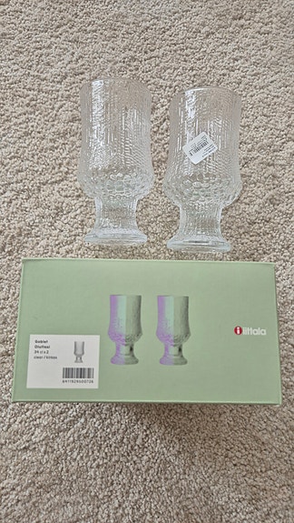 Iittala Ultima Thule olutlasit 34cl, 2 kpl, kirkas