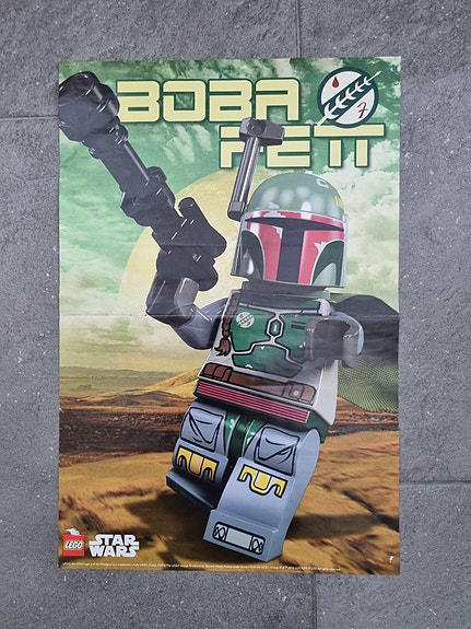 Juliste Lego Star Wars: Boba Fett tai PoenX-siipi