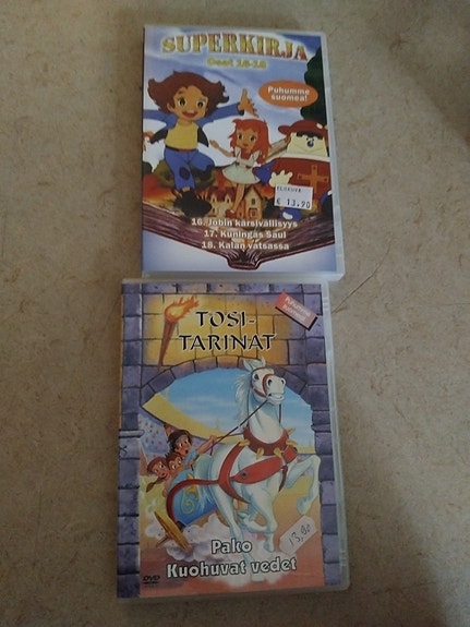 Lasten Raamattu DVD:t Tosi-tarinat ja Superkirja