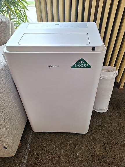 Point pro series model poac8013 siirrettävä ilmastointilaite 13000 BTU valkoinen