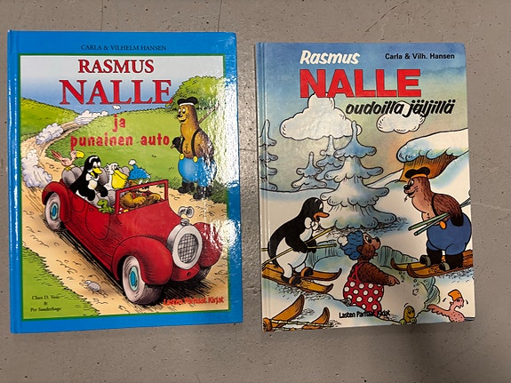 Rasmus Nalle kirja 2kpl