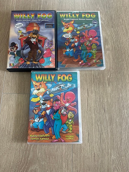 Dvd: Willy Fog sarjoja ja elokuva.
