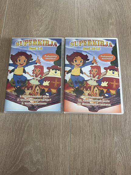 Dvd: Superkirja 1-3 ja 10-12.