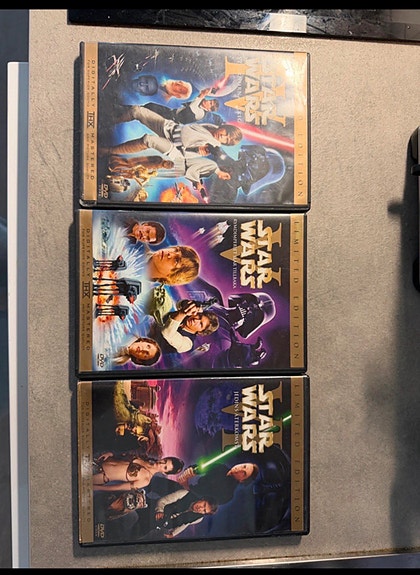 Star Wars IV–VI DVD-elokuvat kultakantiset kotelot