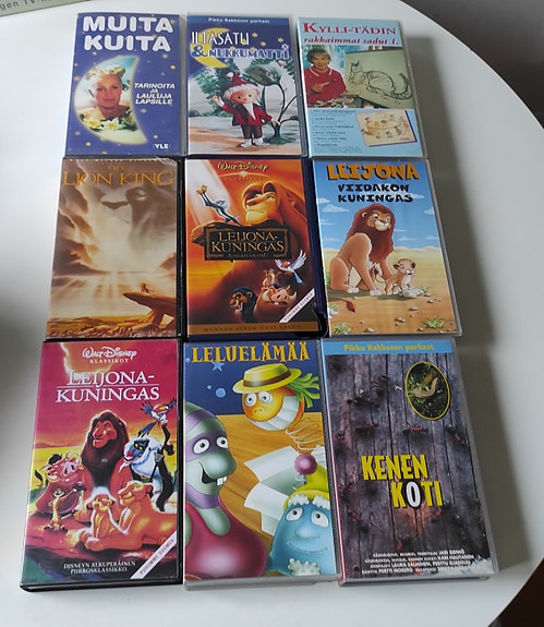 Lasten VHS filmejä