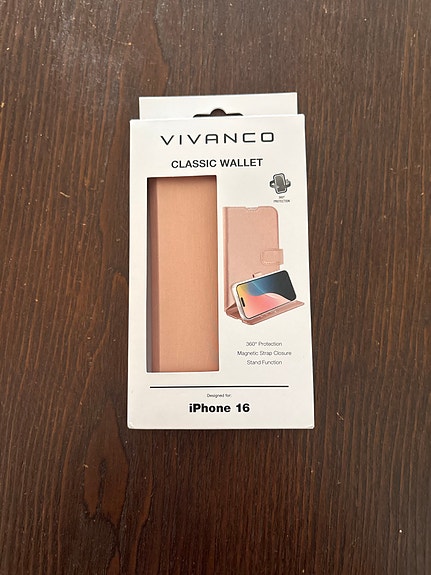 Apple iPhone 16 lompakkokotelo Vivanco, rosegold