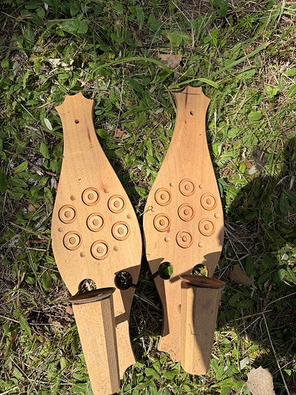 Puiset kynttilänjalat / lampetit