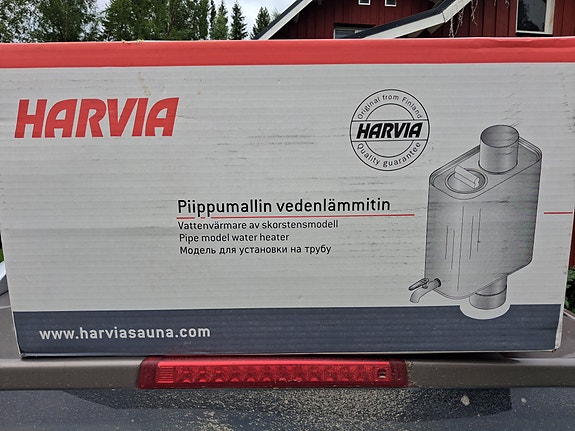 Harvia piippumallin vedenlämmitin saunaan