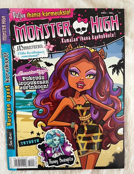 Monster High lehtiä 4 kpl