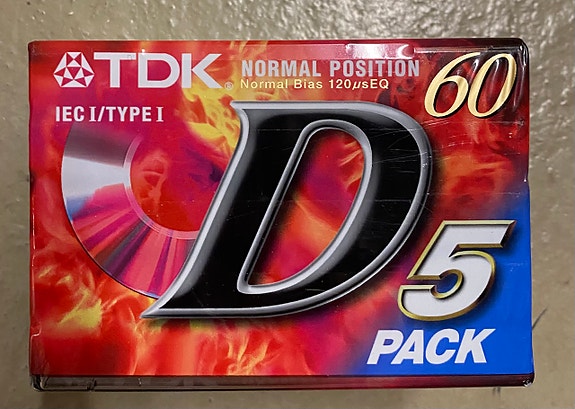 TDK D60 kasettinauha 5-pack