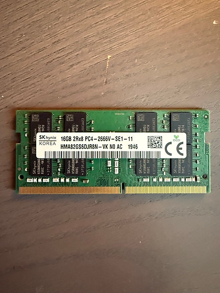 SK Hynix 16GB DDR4-2666 SO-DIMM - muistikampa kannettavaan tietokoneeseen