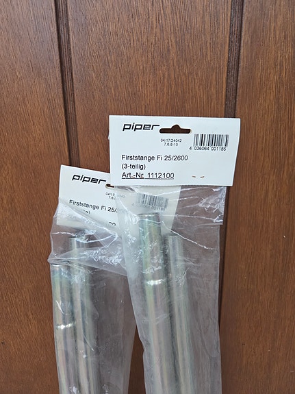Uusia Piper harjatankoja Fi 25/2600 (2 kpl)