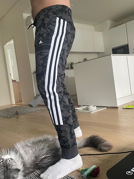 Uudet Adidas camokuosiset verkkarit L