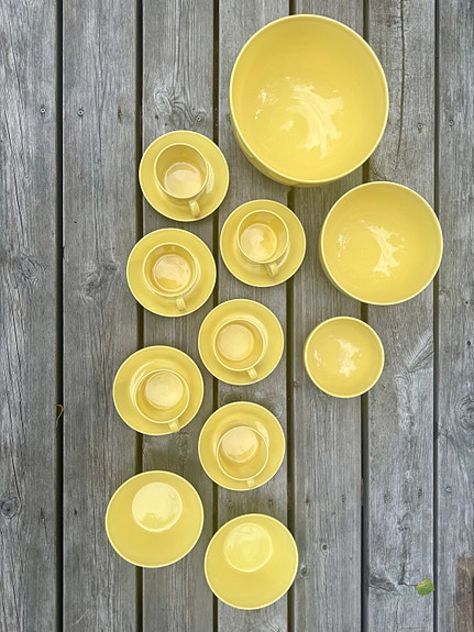 Iittala Teema vanha keltainen