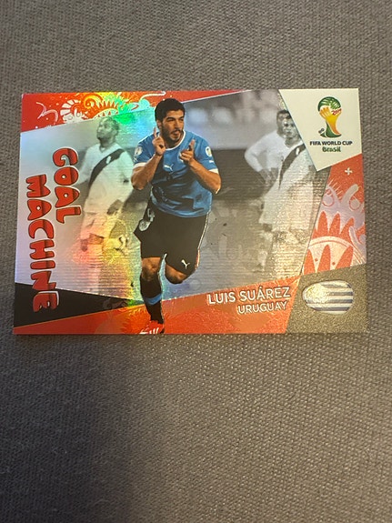 Panini FIFA World Cup 2014 Luis Suárez Goal Machine -keräilykortti