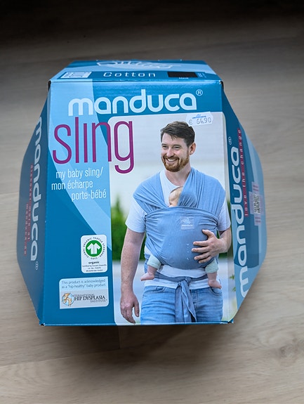 Manduca vauvan kantoliina, musta