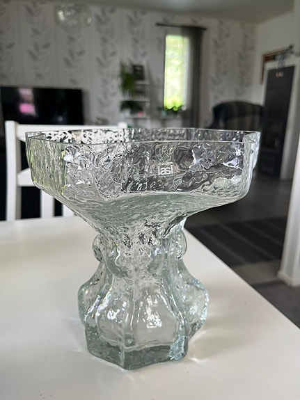 Riihimäen Lasi Fantasma maljakko kirkas