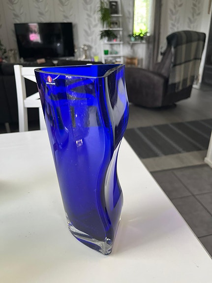 Iittala maljakko, lasi, Tiina Nordström 1992