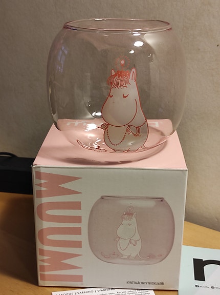 Muumi Moomin Muurla kynttilälyhty. Uusi. Niiskuneiti.