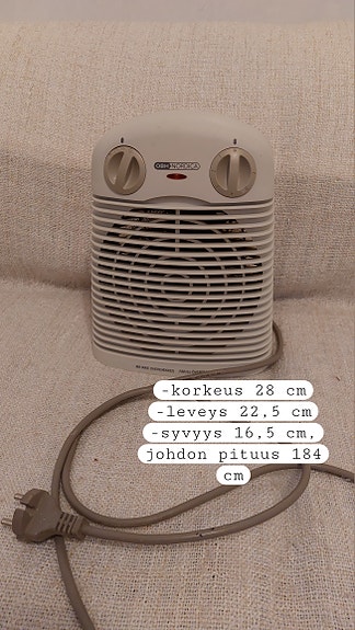 OBH Nordica puhallin. MÖKILLE, kotiin ym.