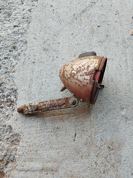 Vanha pyörän lamppu