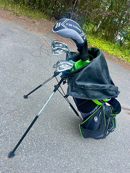 US Kids Ultralight 57 juniori golfmailasetti + Footjoy golf-käsine