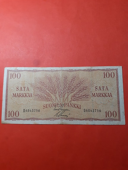 100 mk seteli  1957