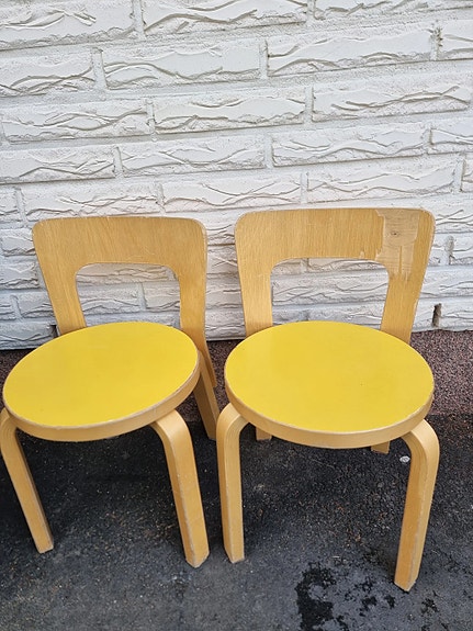 Artek malli N65 lastentuoli keltainen (2kpl)