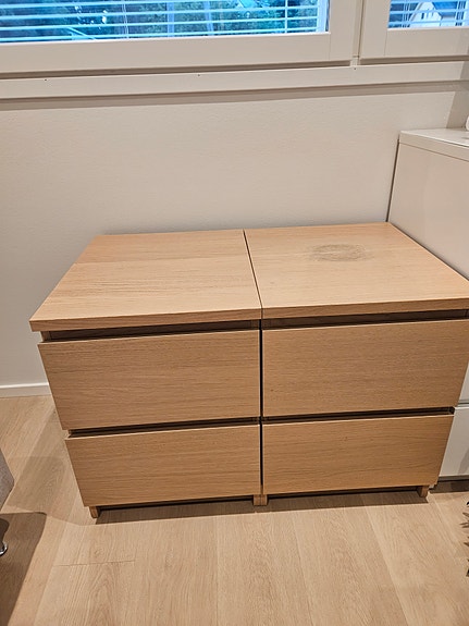 IKEA lipastot tammenväriset 2kpl