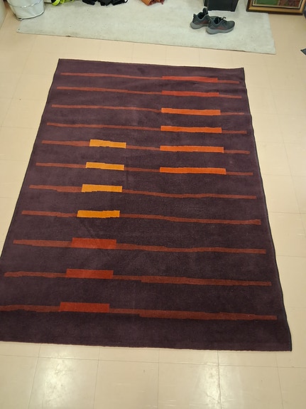 Näyttävä violetti iso matto 225cm x 160cm