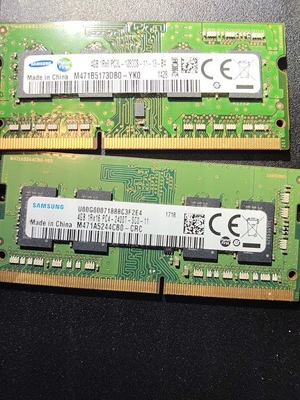 Samsung 2xn 4 GB DDR3 SO-DIMM muistipalikat