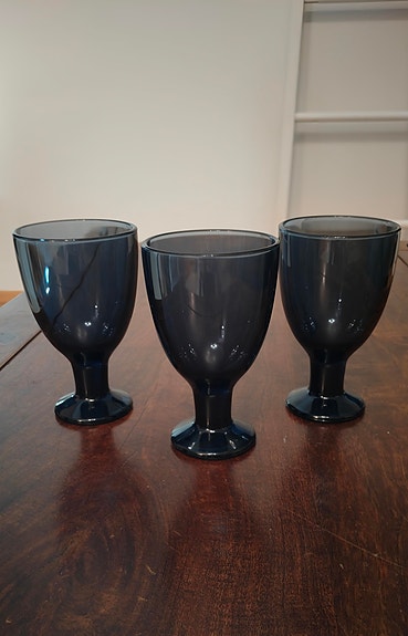 Iittala Verna viinilasit, mustikansininen, 3 kpl