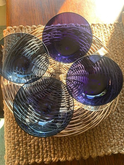 Iittala nuutajärvi Saara Hopea jälkiruokamaljat