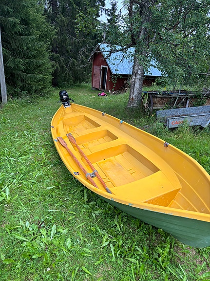 Päijän 575 vene ja 6hp mercury moottori