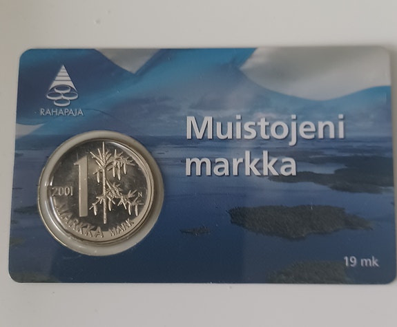 Suomen Rahapaja Muistojeni markka 1 markka keräilyraha